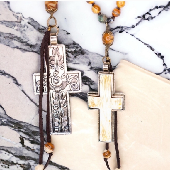 Blind Faith Double Sided Cross Necklace - Picture 2 of 5